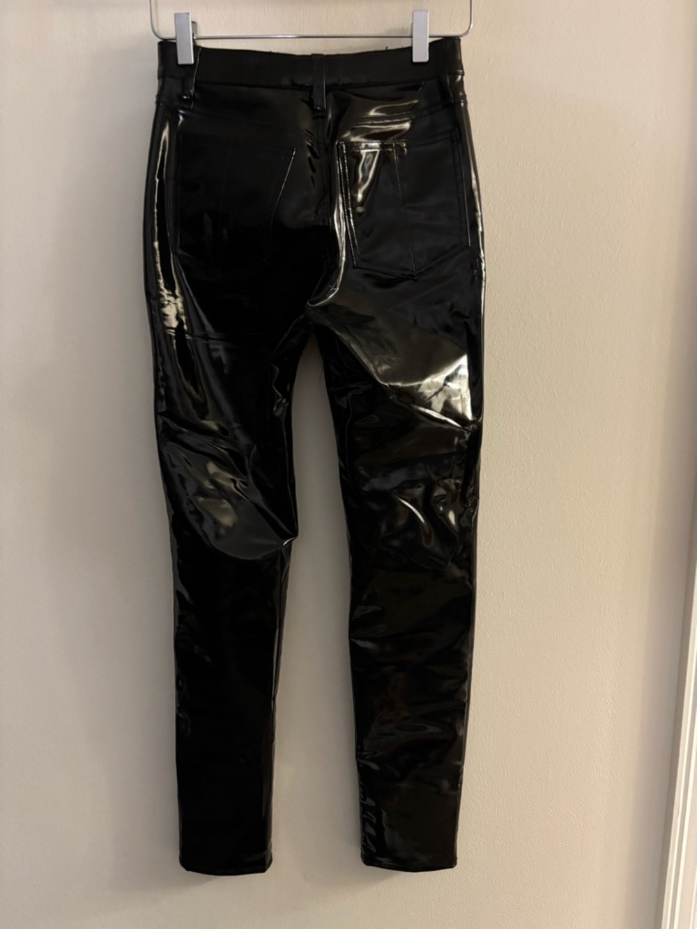 Rag & Bone High Rise Vinyl Skinny Pants Size 26 - Picture 3 of 4